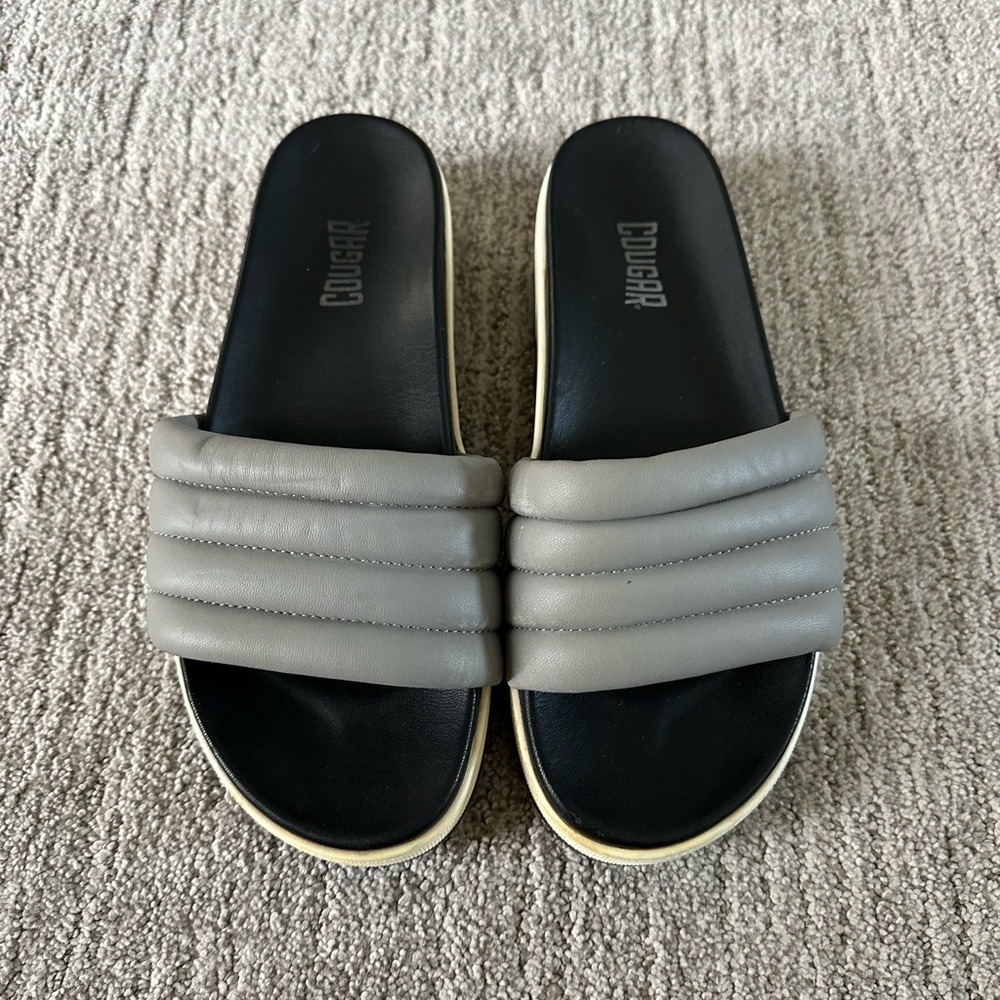 Cougar Women's Gray Slide Sandals - Picture 3 of 8